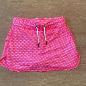 Vineyard Vines - Girls Golf Skort - Pink Logo  Drawstring Skirt